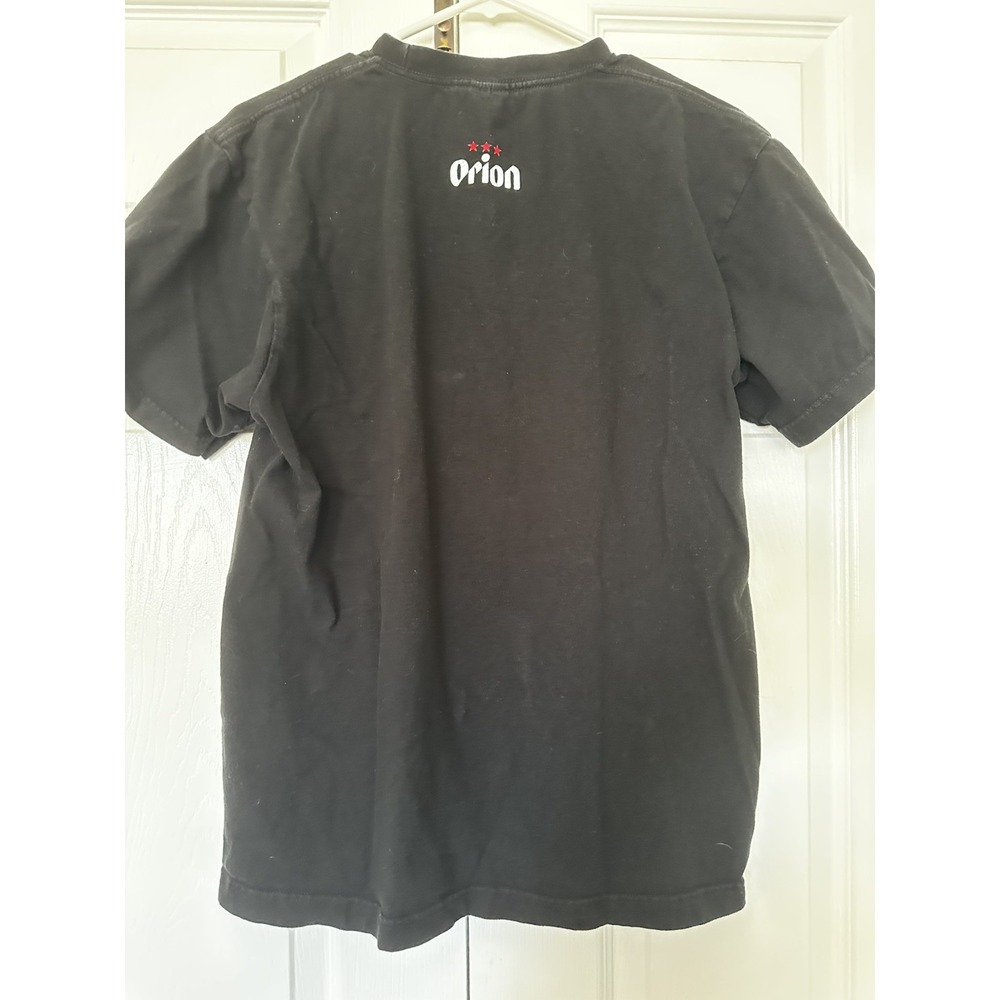 Orion Beer T-shirt Okinawa Limited Edition Orion Genuine 沖縄 BLACK Size L - Picture 2 of 7